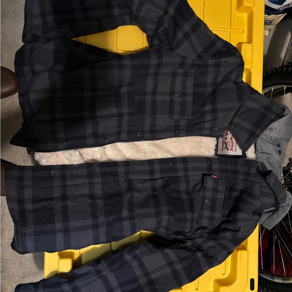 Men's Levi’s Black Plaid Jacket